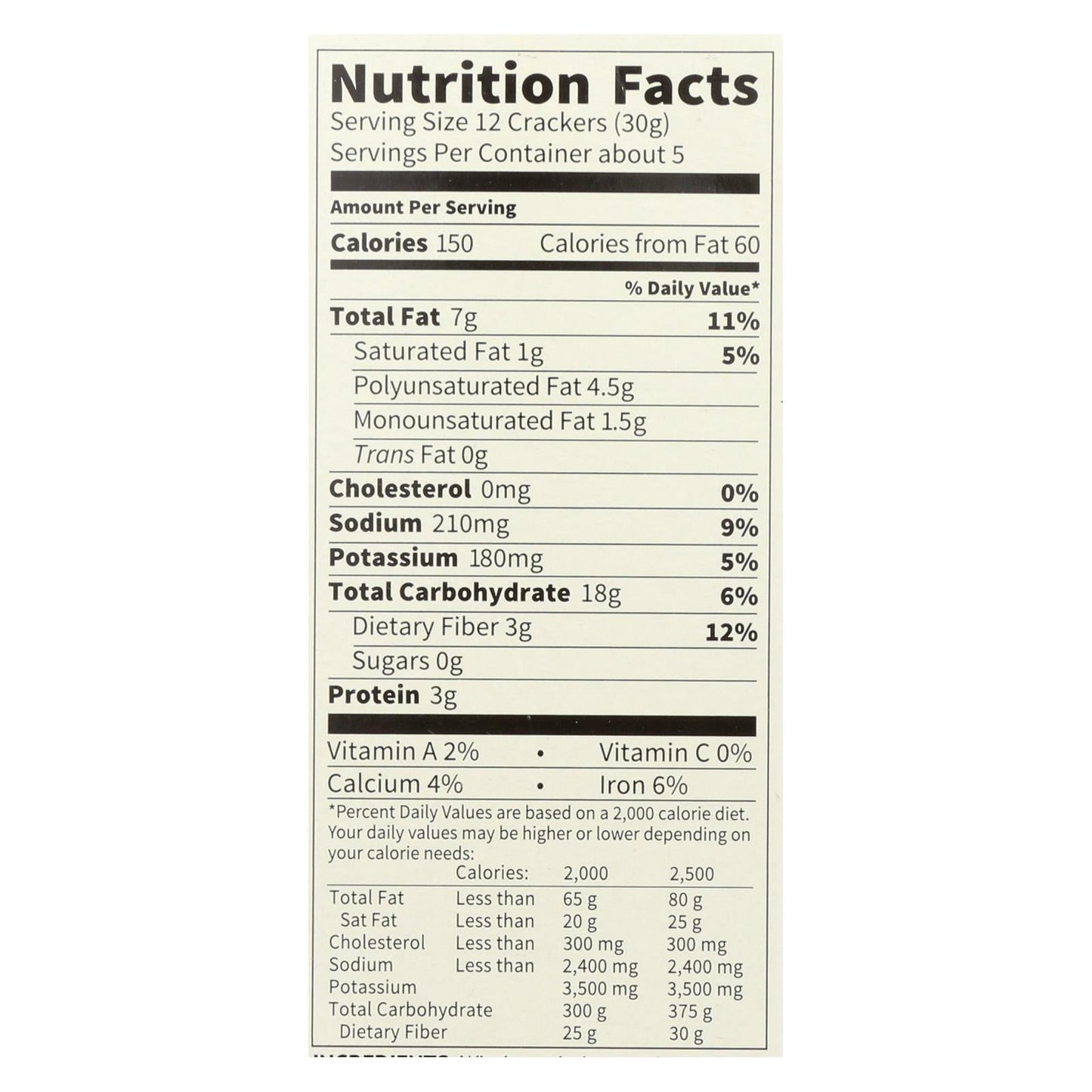 Mary's Gone Crackers Super Seed Seaweed Black Sesame Crackers 6-Pack (5.5 Oz. Each)