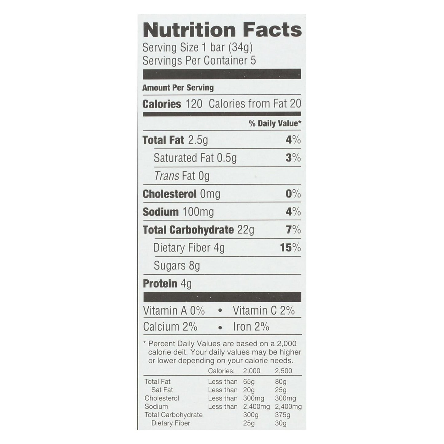 Bakery On Main Granola Bar Oats & Honey (Pack of 6, 5.1oz Each)