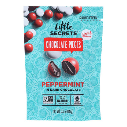 Little Secrets Candies Dark Chocolate Peppermint, 5 Oz (Case of 8)