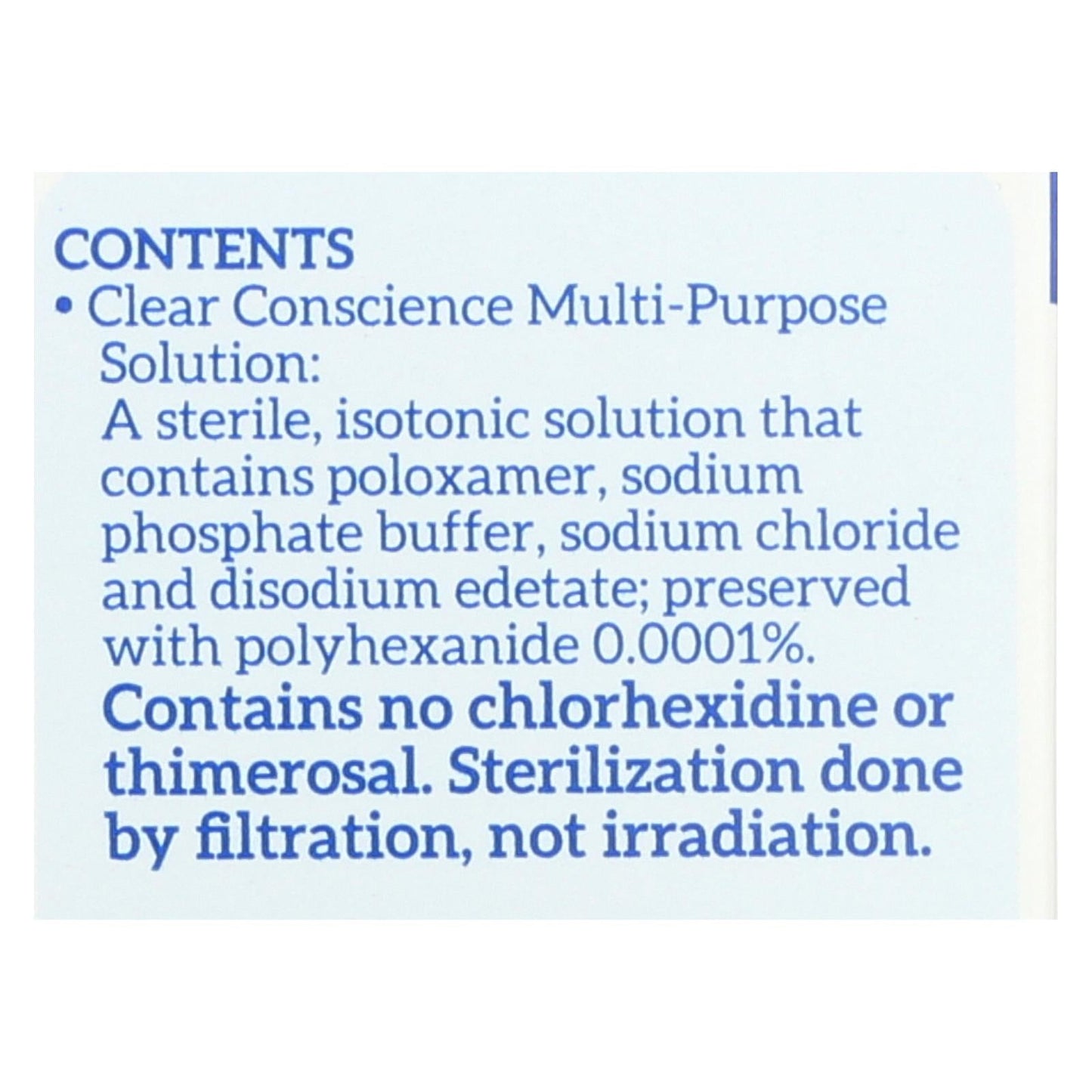 Clear Conscience Multi-Purpose Travel Size Contact Lens Solution