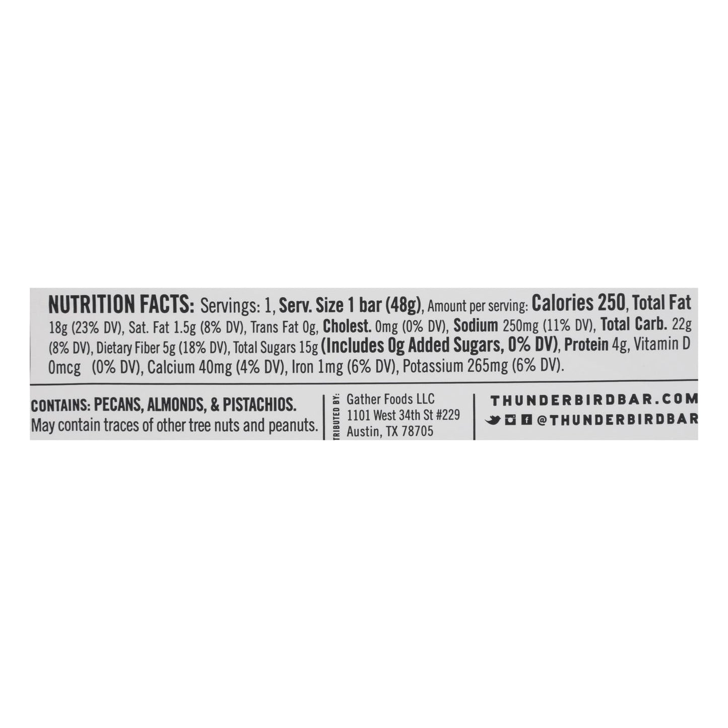 Thunderbird Bar Vitamin Trail Mix (Pack of 12 - 1.7 Oz.)