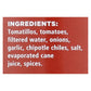 Frontera Foods Chipotle Salsa, Case of 6, 16 oz, Authentic Mexican Flavor