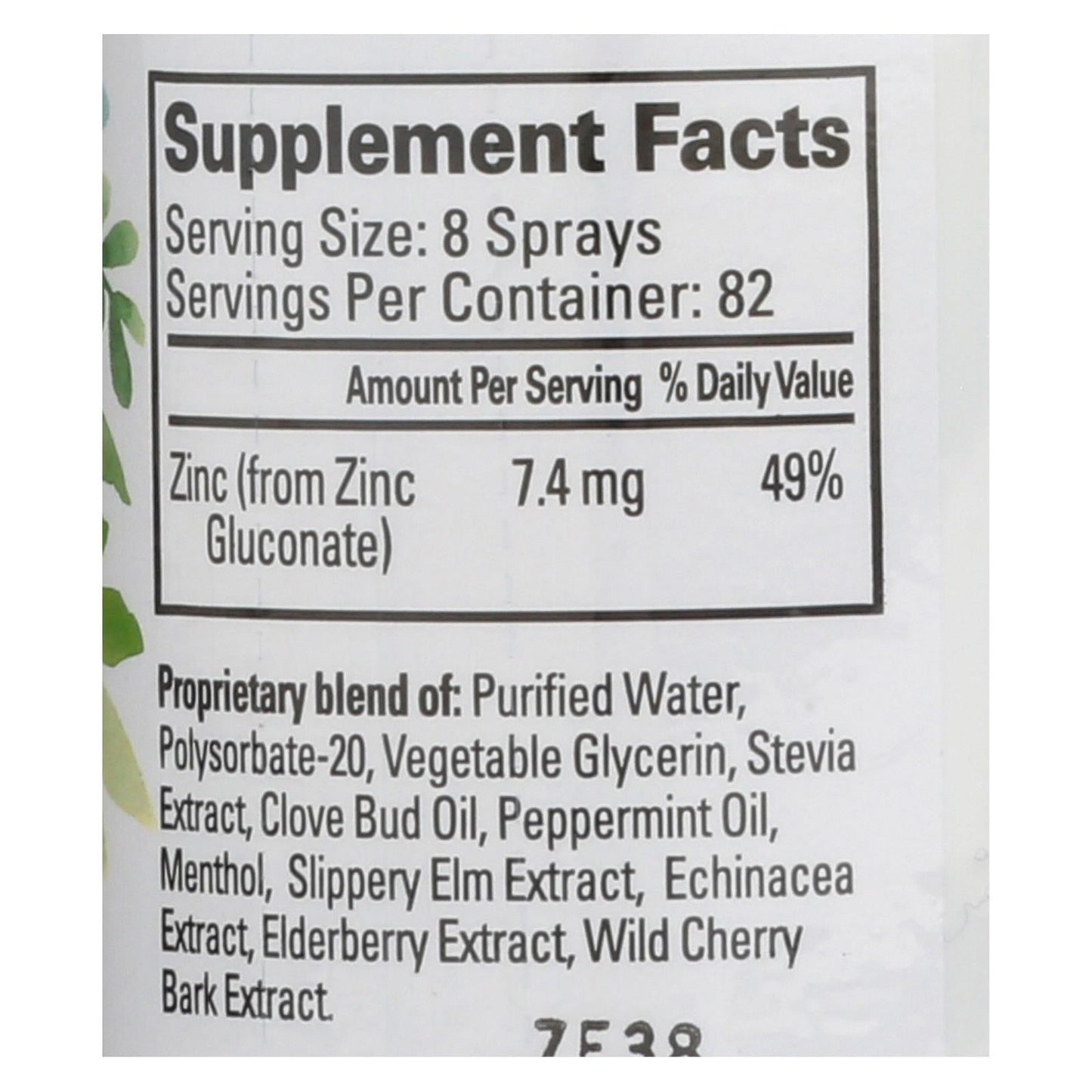 Quantum Therazinc Spray with Peppermint and Clove - 4 Fl Oz