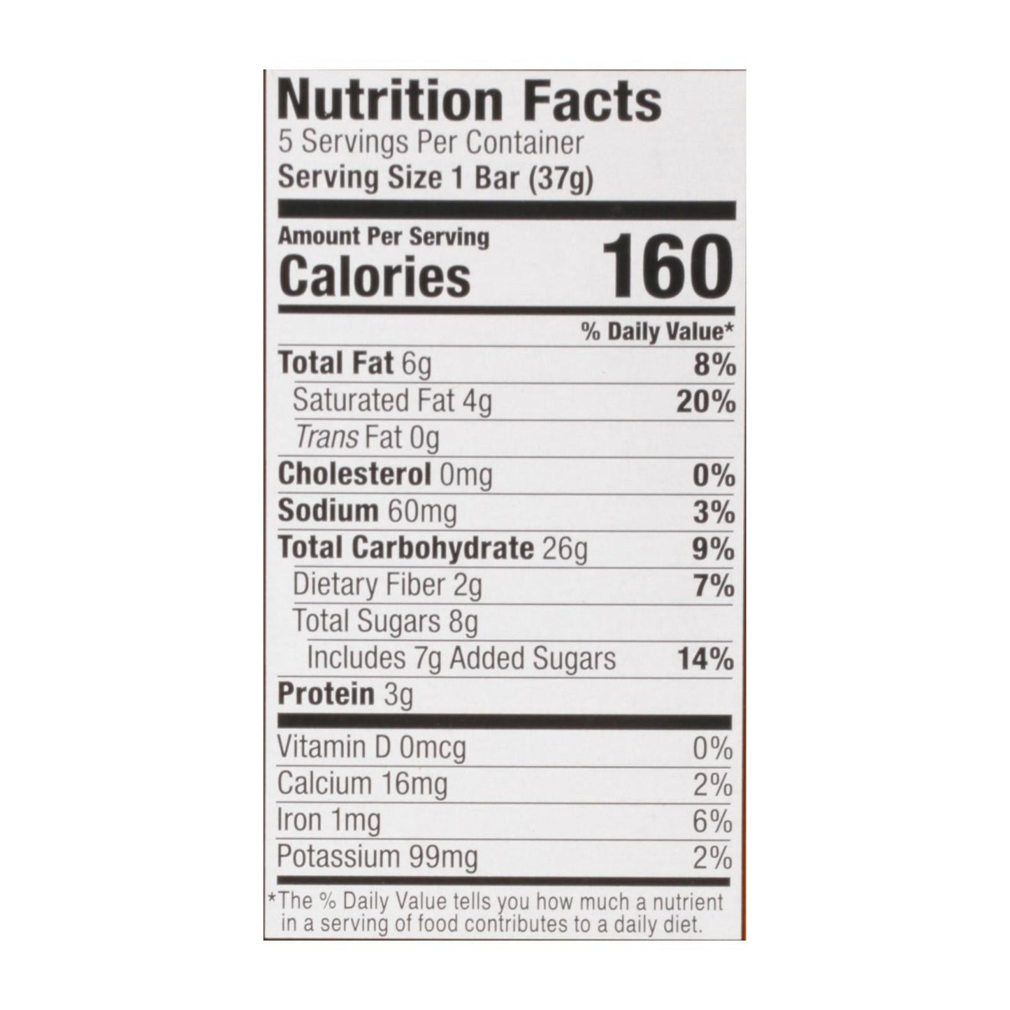Bobo's Oat Bars - Oat Bite Peanut Butter Chocolate Chips (Pack of 6, 6.5 Oz.)