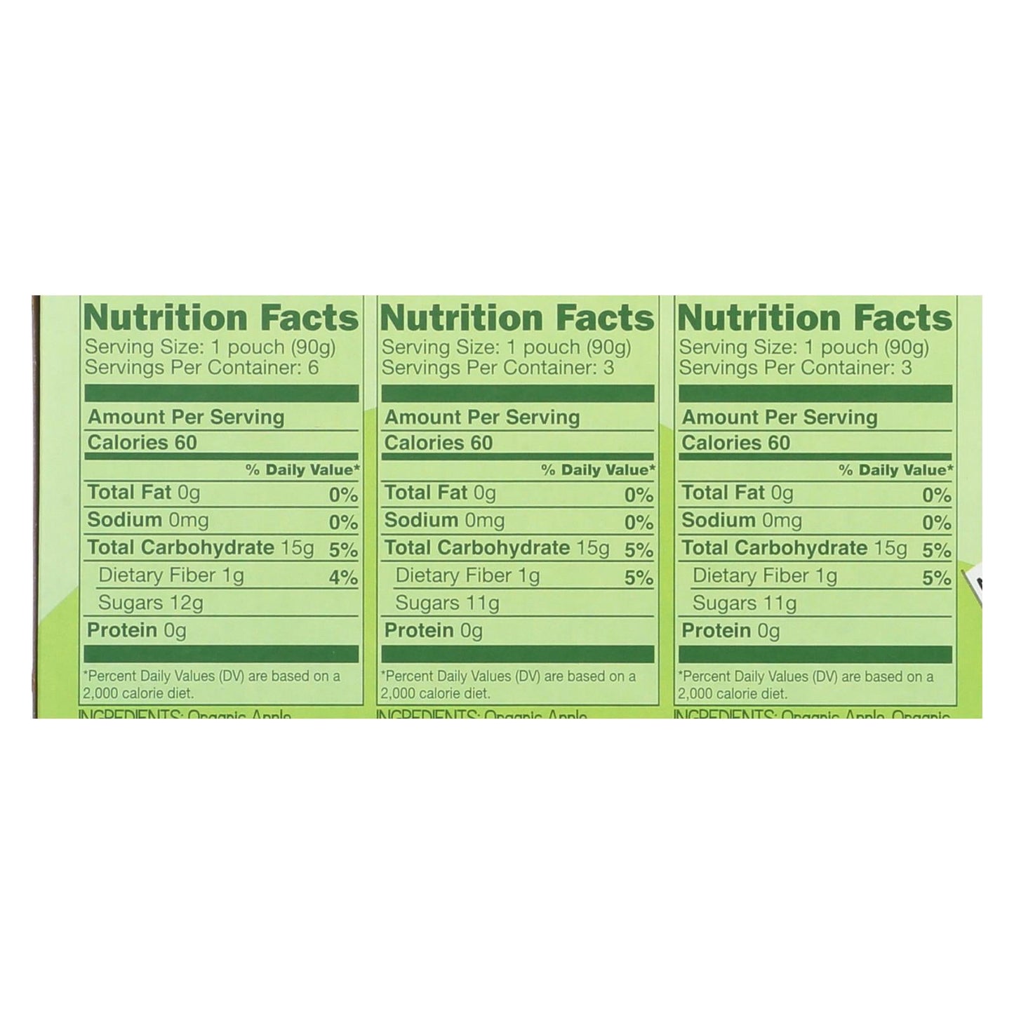 Gogo Squeez Organic Applesauce Variety Pack, 6 - 3.2oz. Pouches