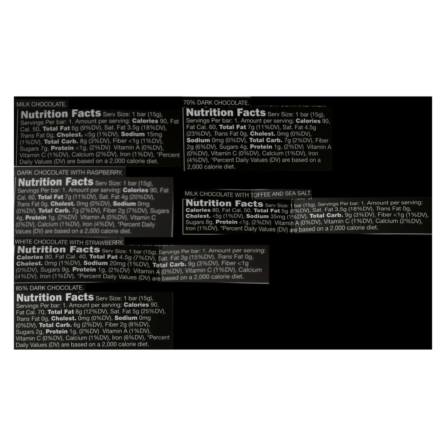 Divine Chocolate Mini-Bar Flight Collection (Pack of 12) - 3.2 Oz.