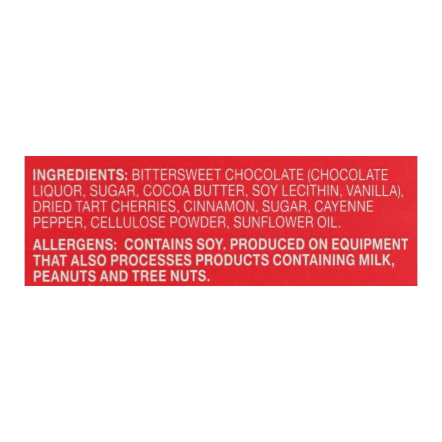 Endangered Species Natural Chocolate Bars (Pack of 12) - Dark Chocolate with 60% Cocoa, Cinnamon Cayenne and Cherries - 3oz Bars.