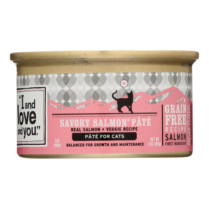 I and Love and You Savory Salmon Recipe Cat Food Canned (Pack of 24 - 3 Oz.)