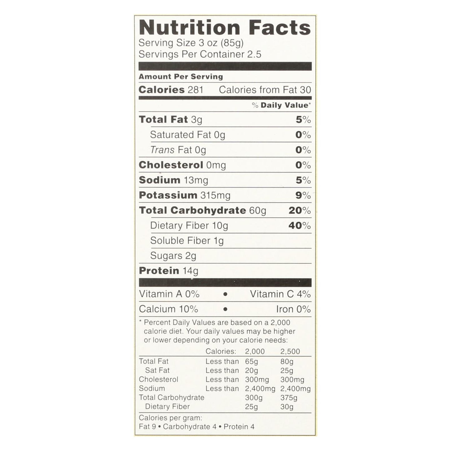 Tolerant Organic Chickpea Pasta, Balanced Blend, 8 Oz., 6-Pack