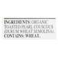 Rice Select Organic Plain Pearl Couscous, 4-Pack 24.5 Oz. Bags