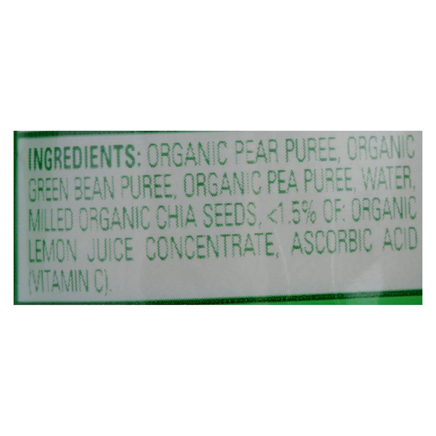 Happy Tot Organic Green Beans, Pear & Pea Toddler Food - Stage 4 (Pack of 16 - 4.22 Oz)