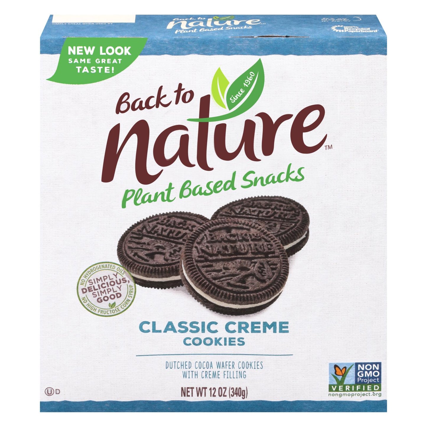 Back To Nature Creme Cookies - Classic - 12 Oz. (Pack of 6)