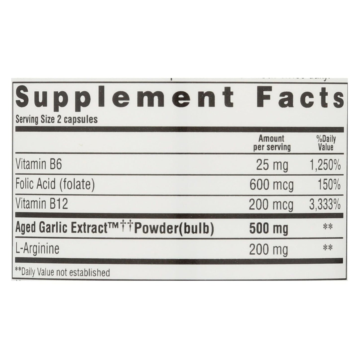 Kyolic Aged Garlic Extract: Heart Health Formula 100 Capsules