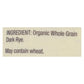 Bob's Red Mill Organic Stone Ground Rye Dark (Pack of 4 - 20 Oz.)