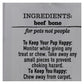 Happy N Healthy Pet Dog Bone Beef Rib 12-Pack