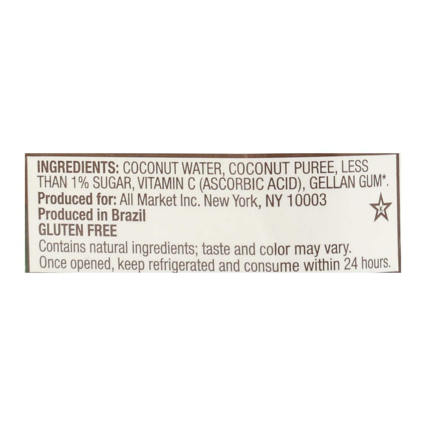 Vita Coco Coconut Water, 16.9 Fl Oz (Pack of 12), Temperature Control