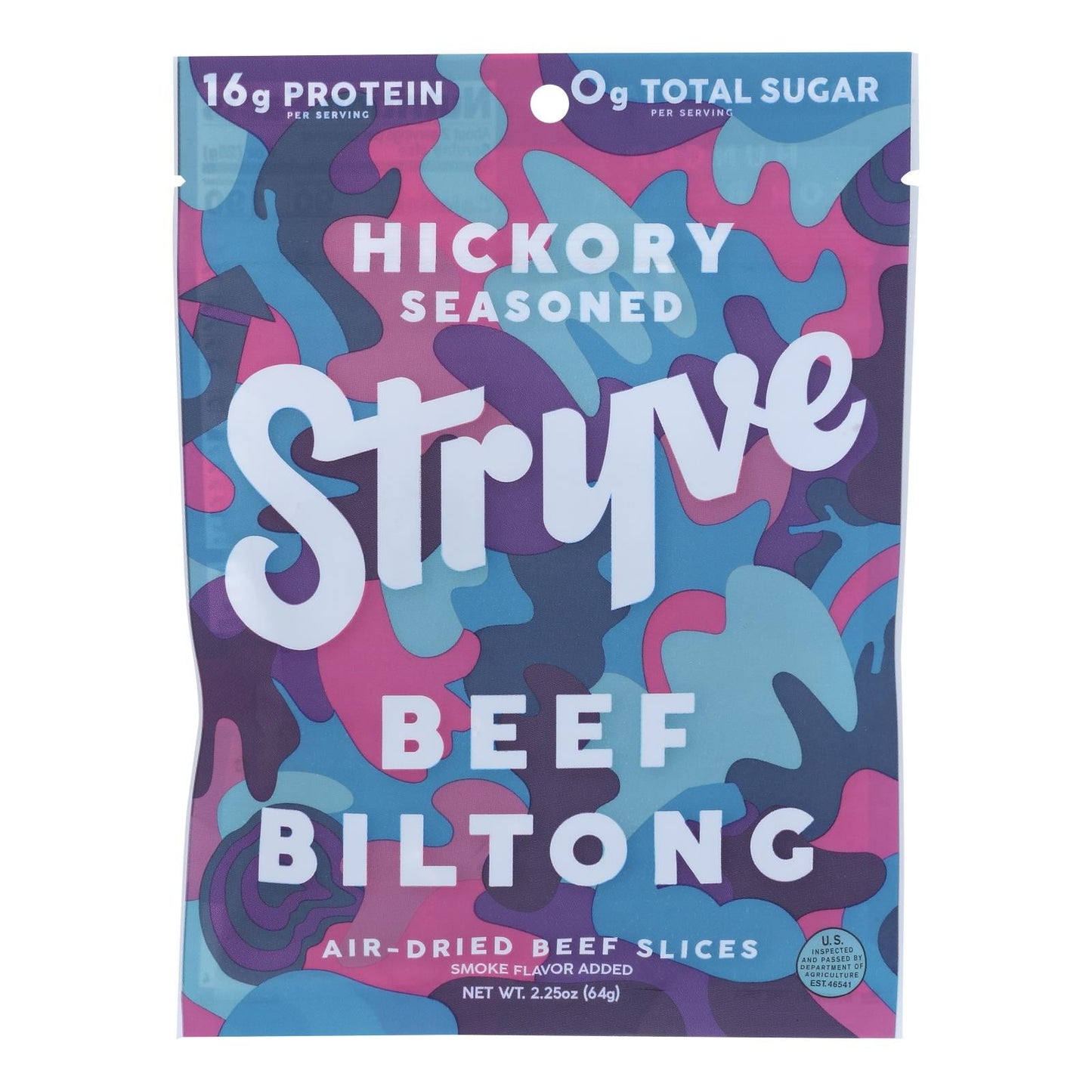 Stryve Foods Smoked Beef Biltong, 2.25 Oz., Pack of 12