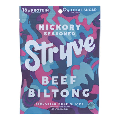 Stryve Foods Smoked Beef Biltong, 2.25 Oz., Pack of 12