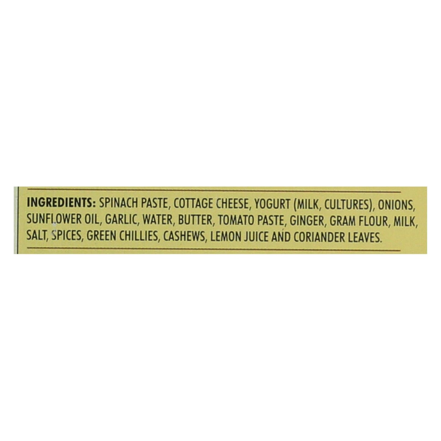 Kitchen of India Palak Paneer Indian Dinner - Pack of 6 - Creamy Spinach with Cottage Cheese in Curry Sauce - 10 Oz