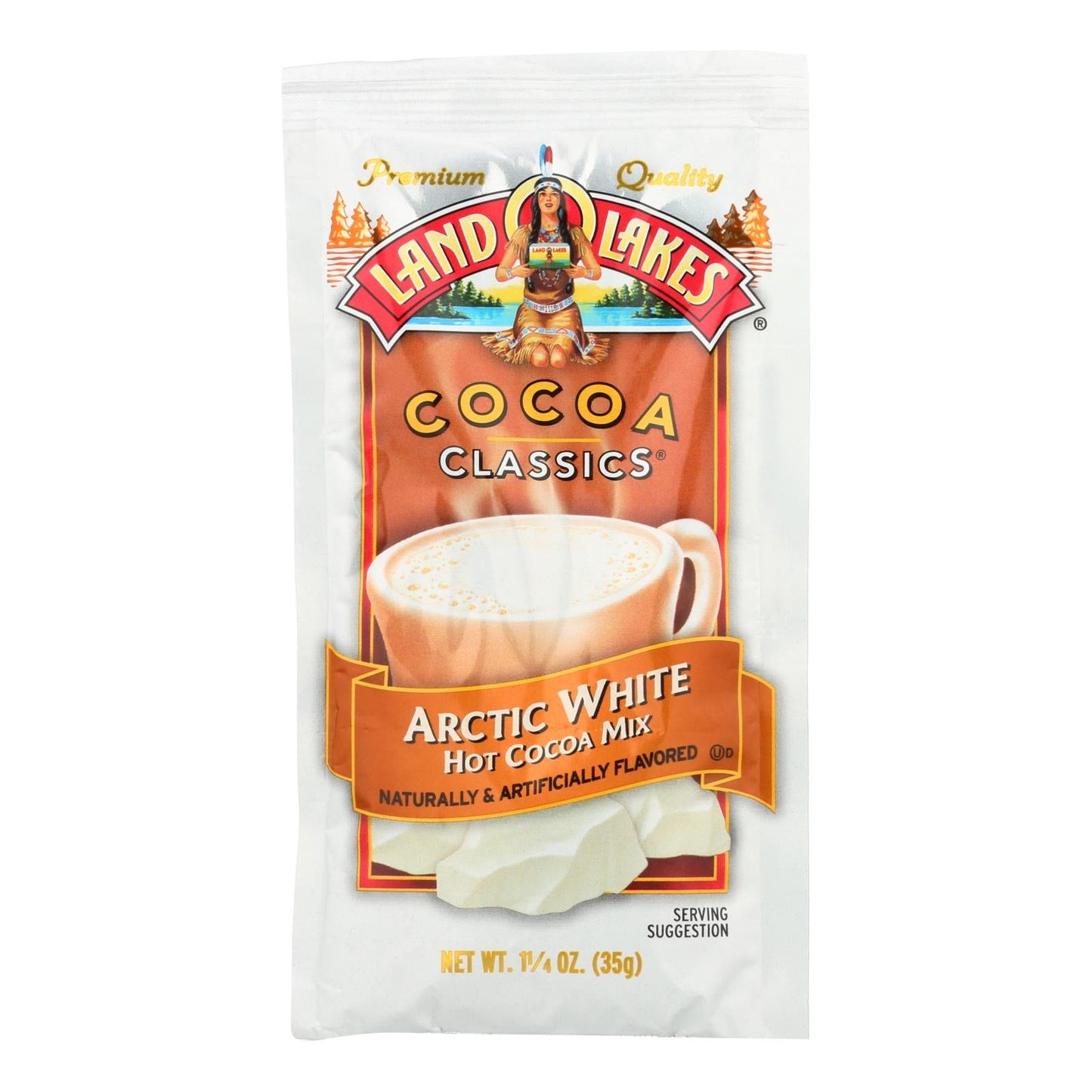 Land O'Lakes Cocoa Classics Arctic White Chocolate Chips, 1.25 Oz. (Pack of 12)