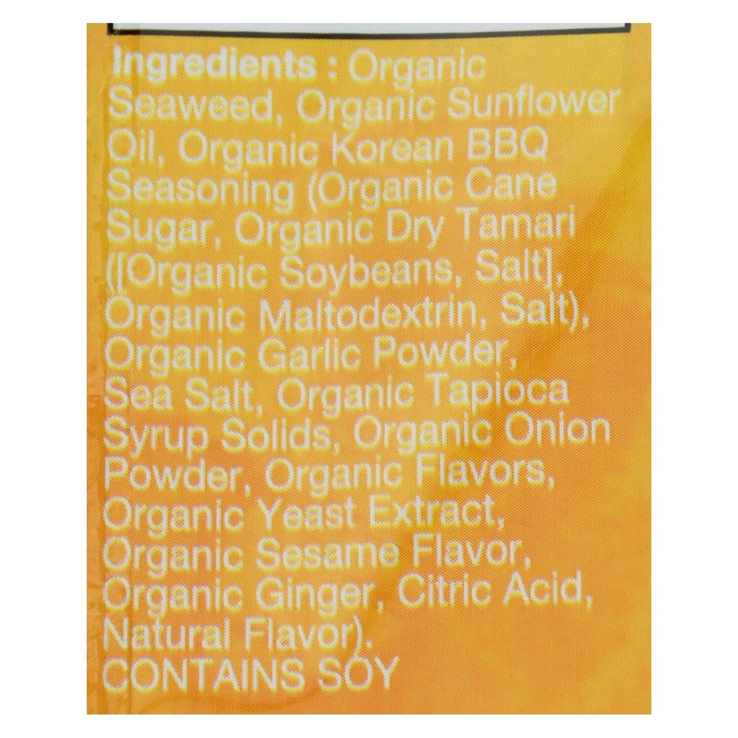 Ocean's Halo Korean BBQ Seaweed Snack (Pack of 12 - 0.14 Oz.)