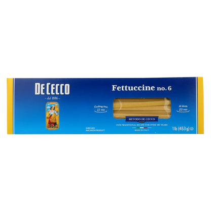 De Cecco Fettuccine Pasta 16 Oz - Pack of 20