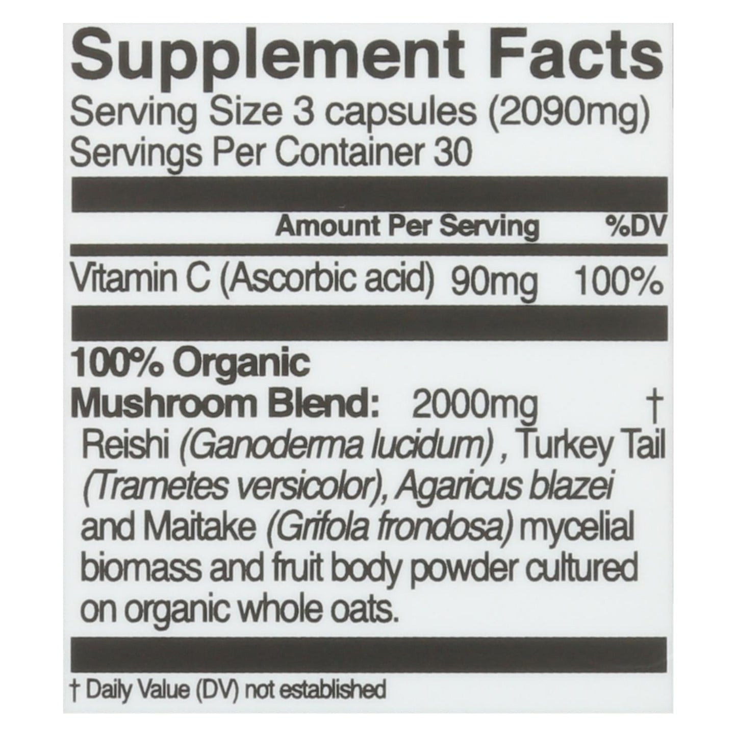 Om Mushroom Immune Defense Supplement Capsules, 90 Count