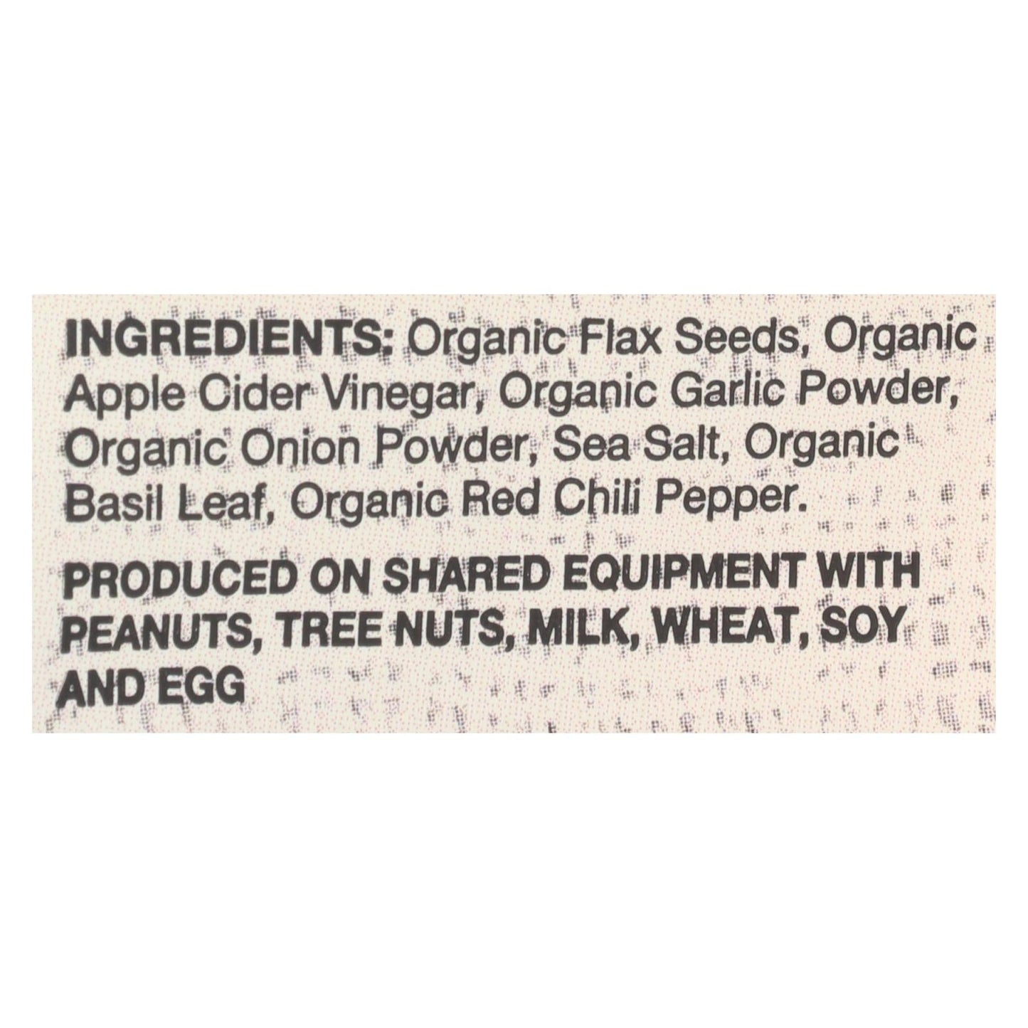 Doctor In The Kitchen Organic Flax Seed Savory Crackers (Pack of 6 - 5 Oz.)