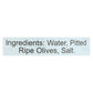 Santa Barbara Olive Co. California Ripe Olives, Medium Pitted, Case of 12, 6 oz.