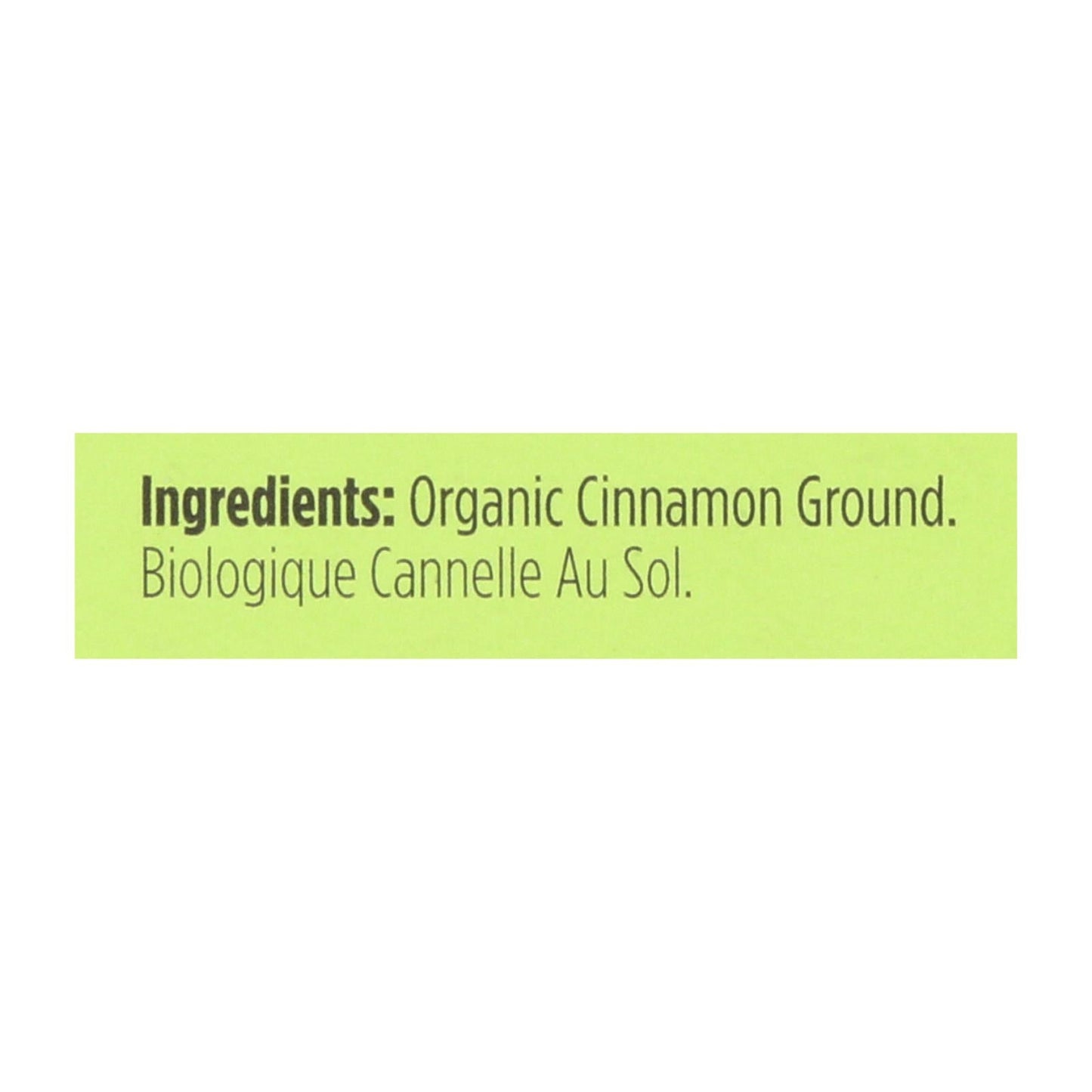 Spicely Organics Premium Organic Ground Cinnamon, 0.45 Oz. (Pack of 6)