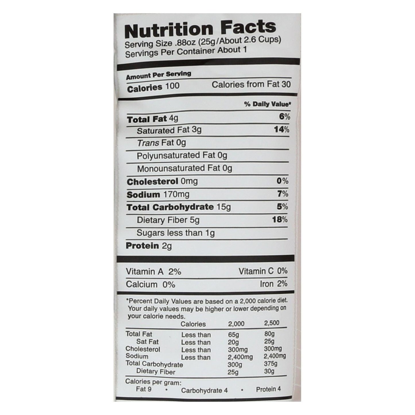 Lesser Evil Organic Himalayan Pink Popcorn - .88 Oz