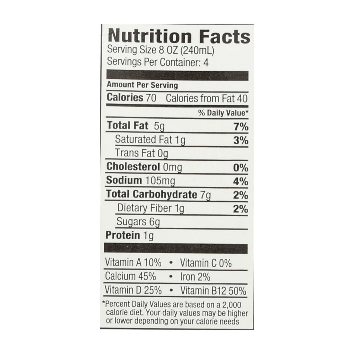 Milkadamia Original Plant Milk, 6 Pack of 32 Oz Cartons
