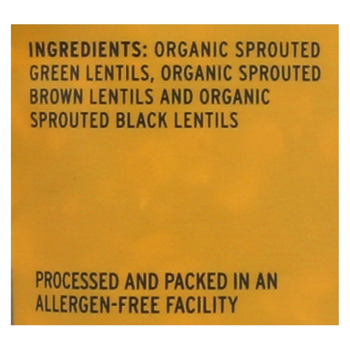 TruRoots Organic Sprouted Trio Lentil Accents (Pack of 6 - 8 Oz.)