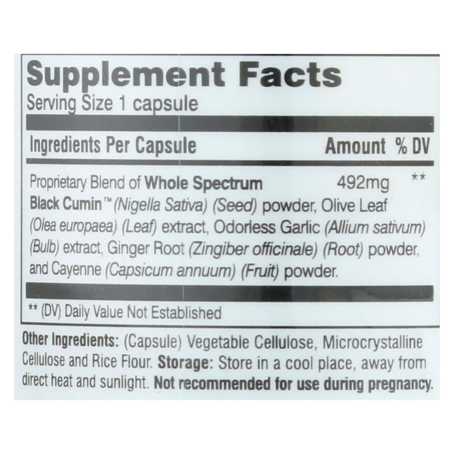 Black Seed Theramune by Amazing Herbs (100-Count) Ultimate Capsules