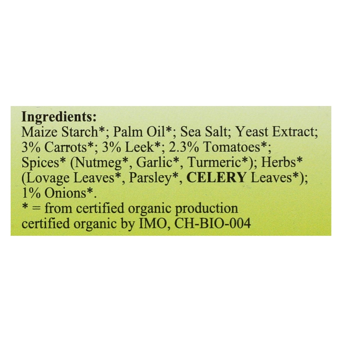Organic Gourmet Delicious Vegetable Bouillon 12 - 2.54 Oz. Packs
