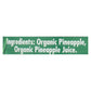 Native Forest Organic Pineapple Crushed, Sweetened, 6 - 14 Oz. Cans