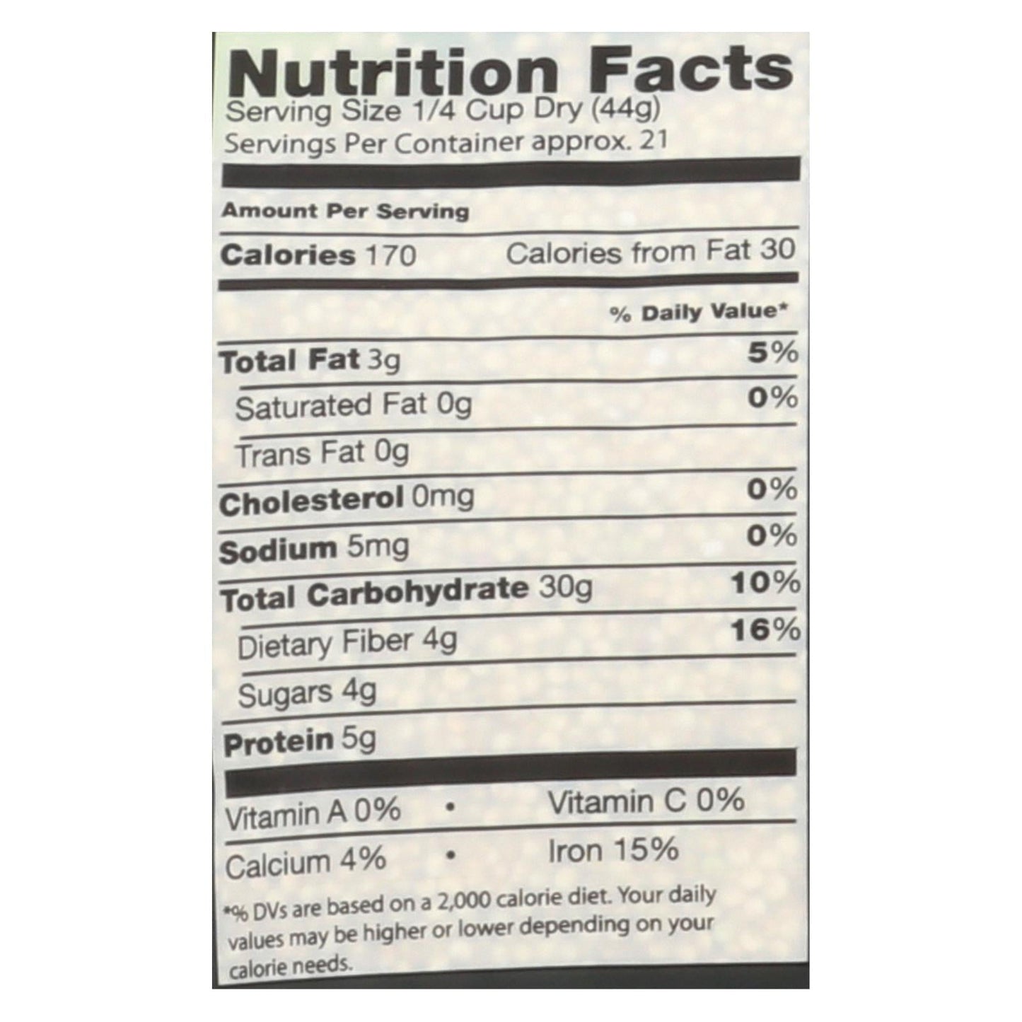 Truroots Organic Whole Grain Quinoa, 32 Oz Bags, Pack of 6