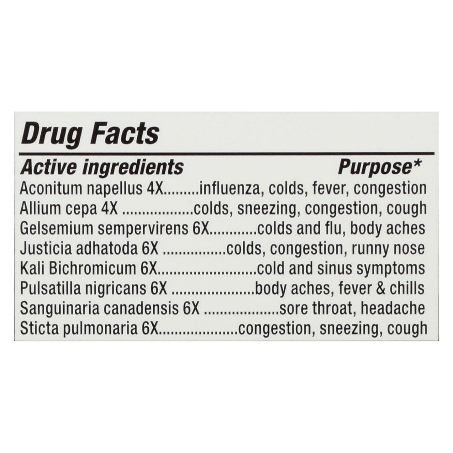 Natrabio Cold and Flu Relief, Non-Drowsy, 60 Tablets
