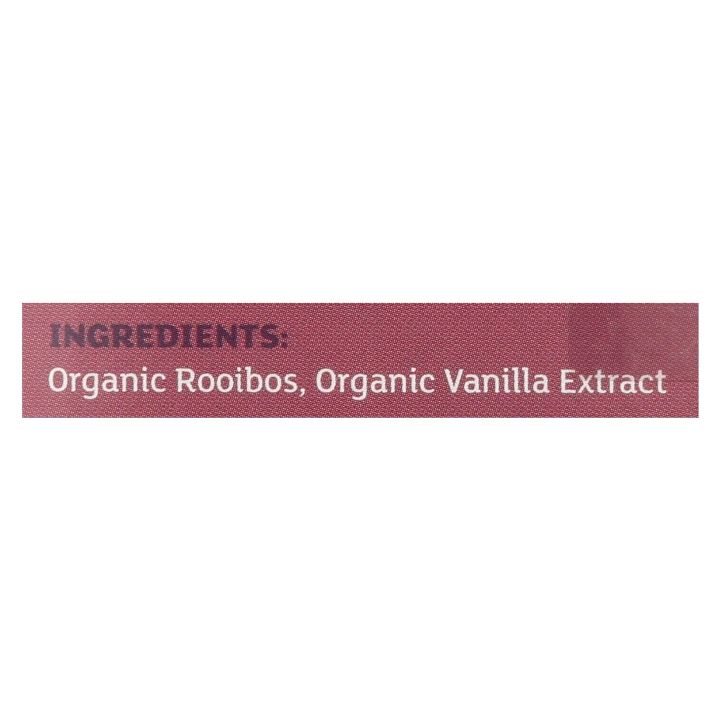 Equal Exchange Organic Vanilla Rooibos Herbal Tea, 6 Packets of 20 Tea Bags