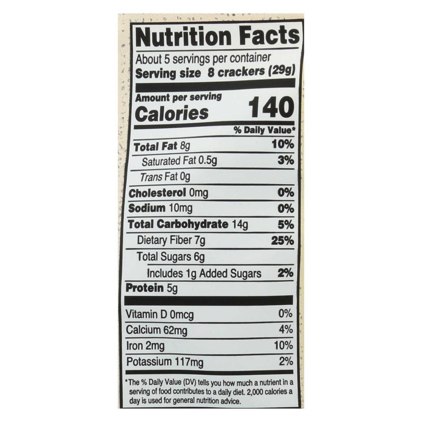 Doctor In The Kitchen Organic Flax Seed Crackers with Cinnamon and Currants (Pack of 6 - 5 Oz.)
