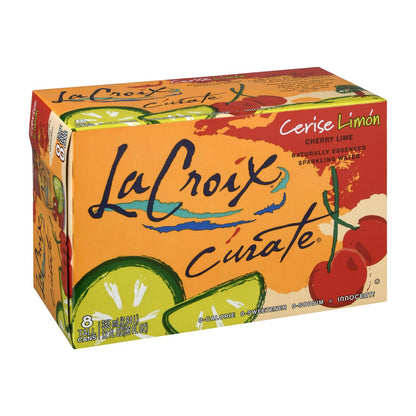 24 cans, Lacroix Sparkling Lime Water, 12 Fl Oz