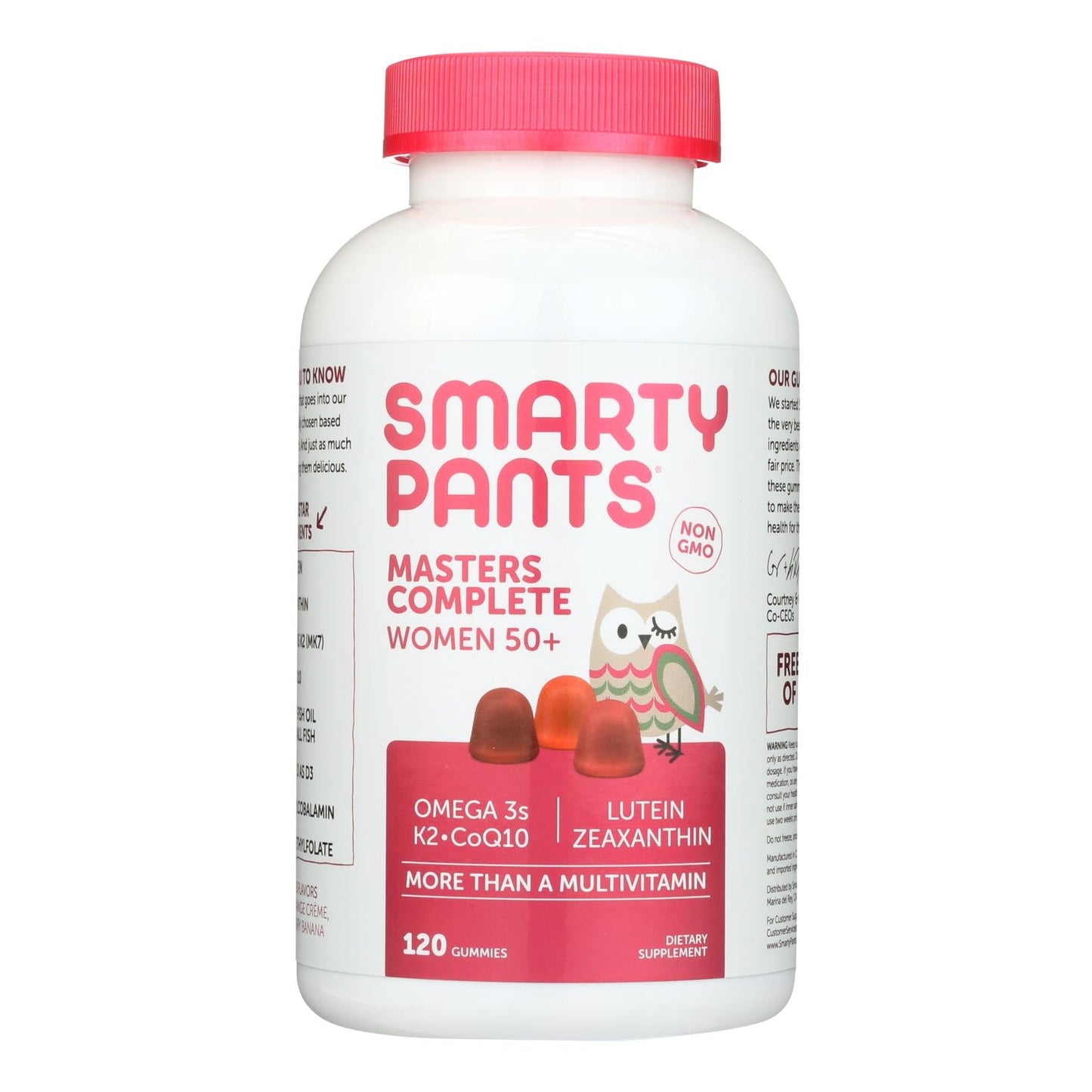Smartypants Masters Complete Women 50+: Essential Vitamins & Minerals, Blueberry Orange Cr‚àö√â¬¨¬Æme, Strawberry Banana Gummies (120)