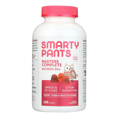 Smartypants Masters Complete Women 50+: Essential Vitamins & Minerals, Blueberry Orange Cr‚àö√â¬¨¬Æme, Strawberry Banana Gummies (120)