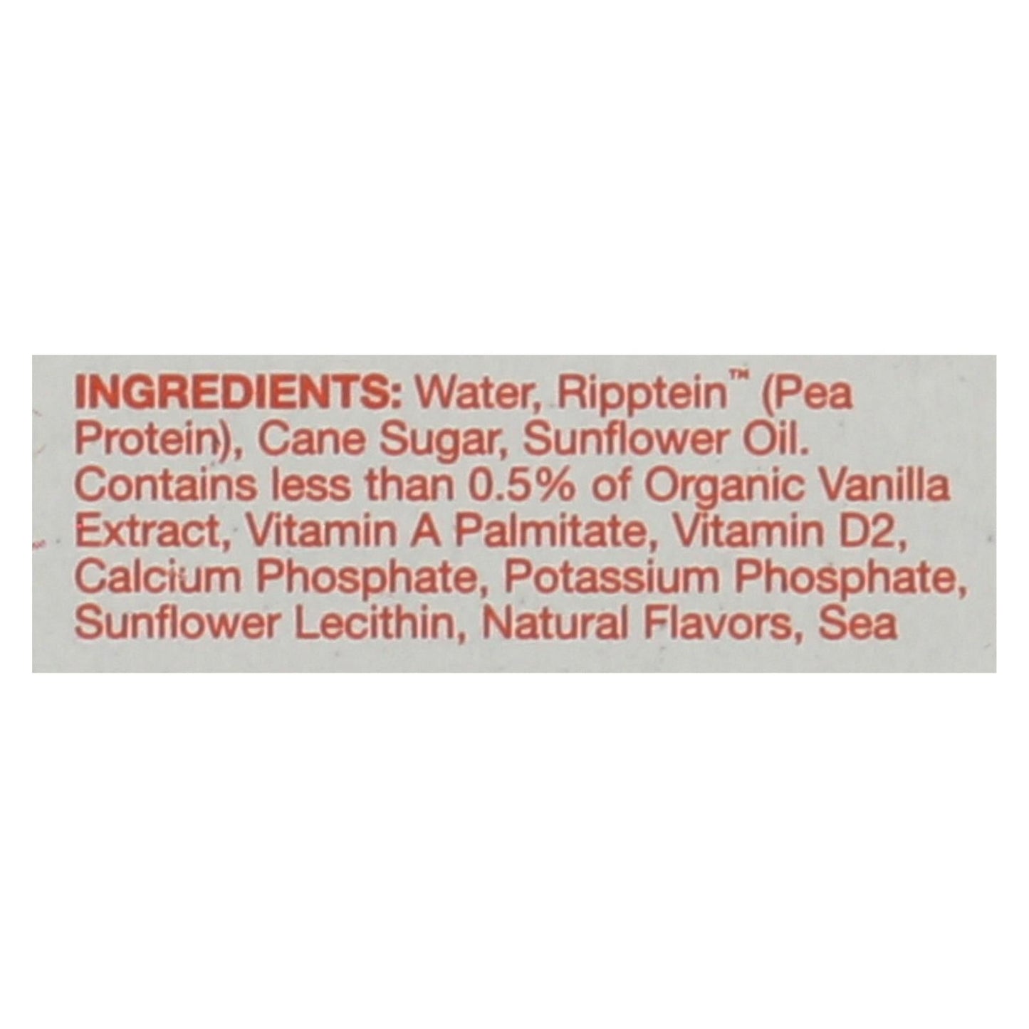 Ripple Foods Aseptic Vanilla Plant-Based Protein Shakes with Pea Protein, 8 Fl Oz, (Pack of 4)