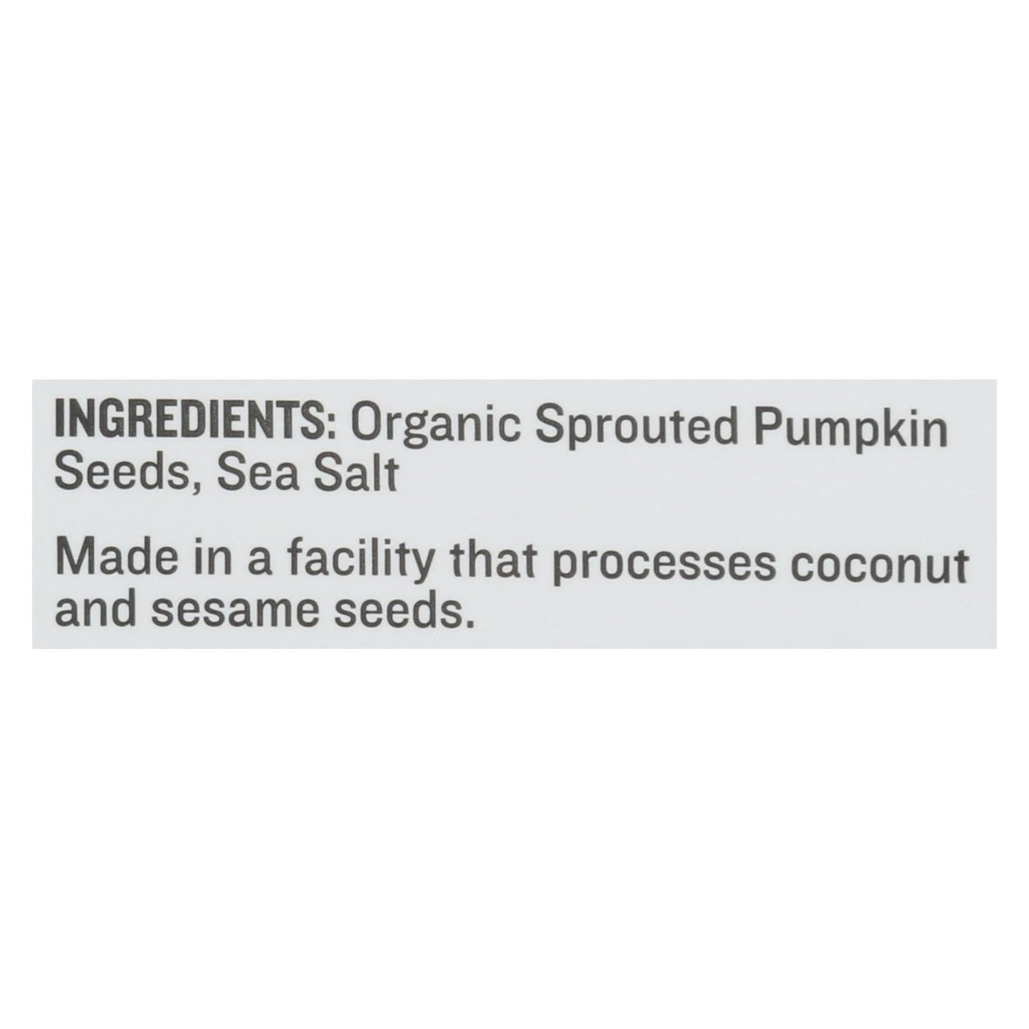 GoRaw Sprouted Pumpkin Seed Snack, 4 oz, Pack of 10