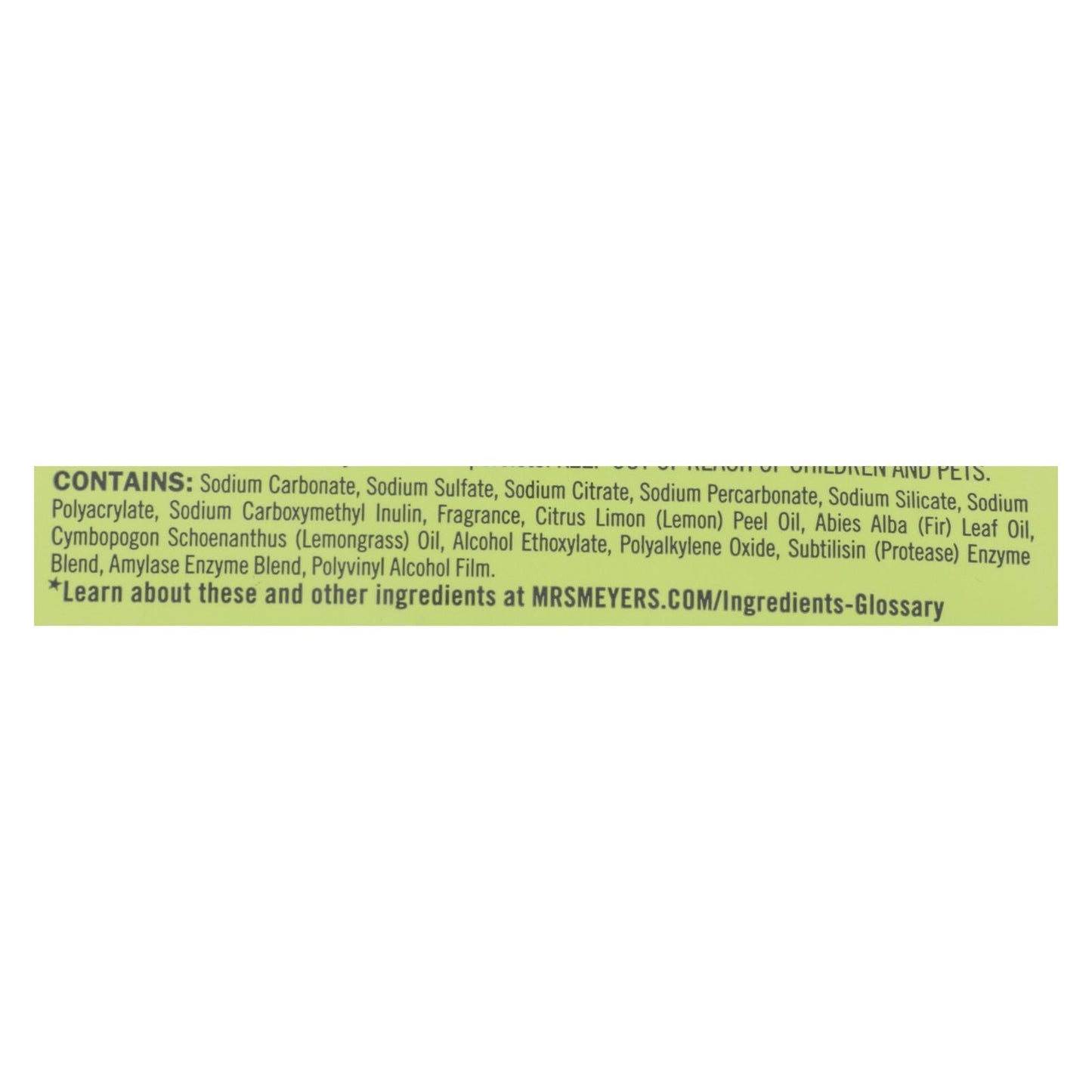 Mrs. Meyer's Clean Day Lemon Verbena Dishwashing Tablets (Pack of 6)
