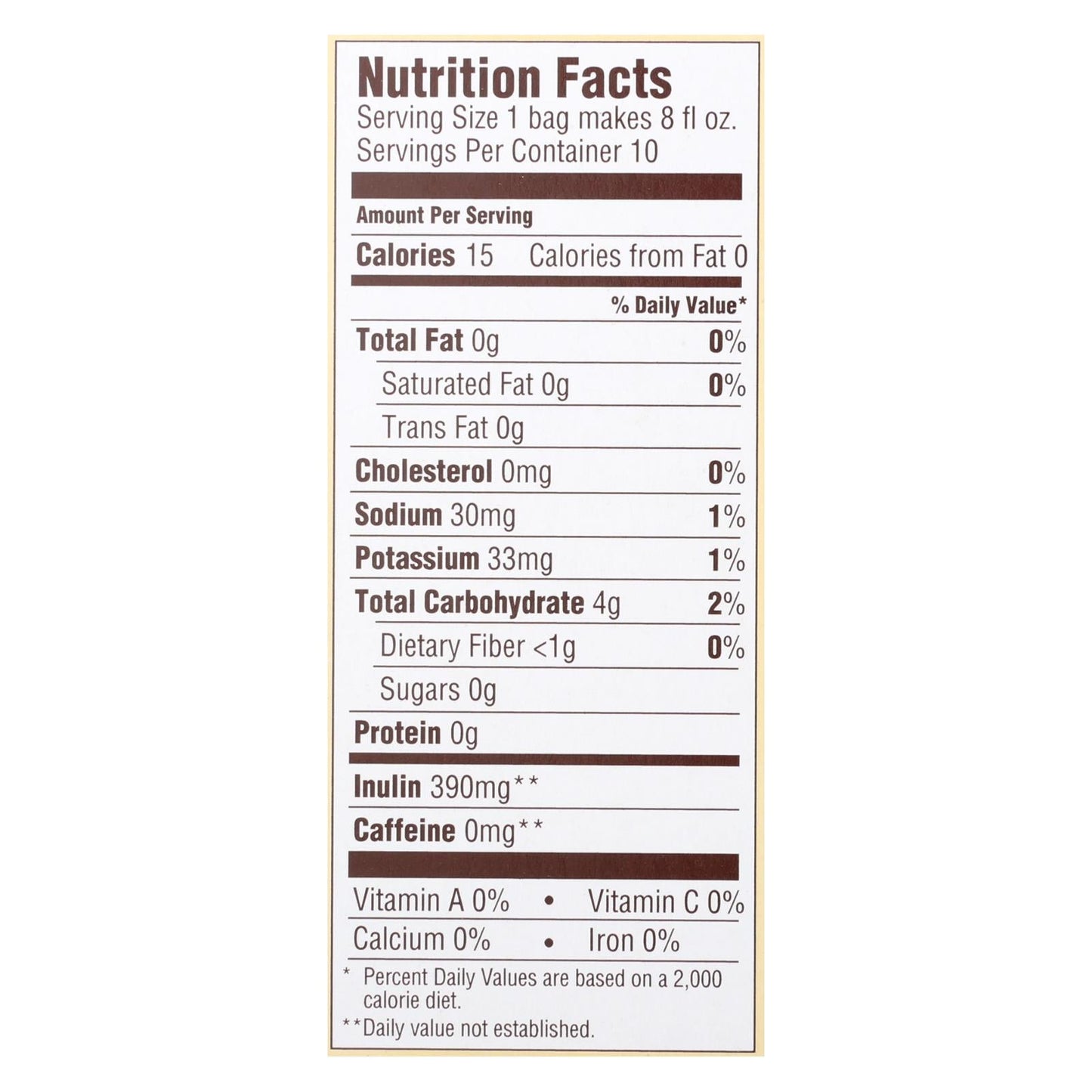 Teeccino Organic Dandelion Dark Roast Herbal Coffee 10 Bag - (Pack of 6)