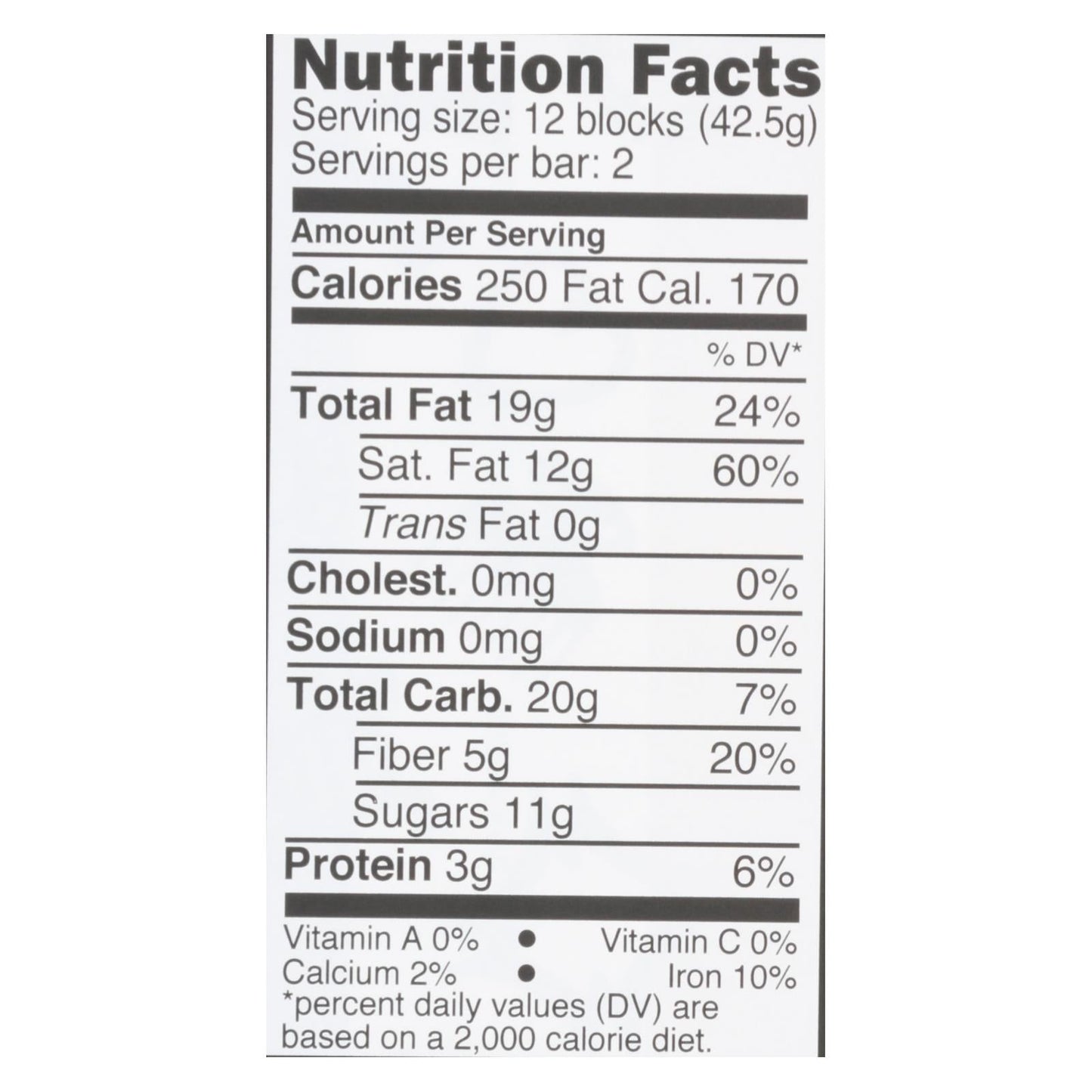 Divine Dark Chocolate Bar with Raspberry (Pack of 12 - 3 Oz.)
