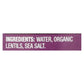 Westbrae Foods Organic Lentil Beans, 15 Oz Pack of 12