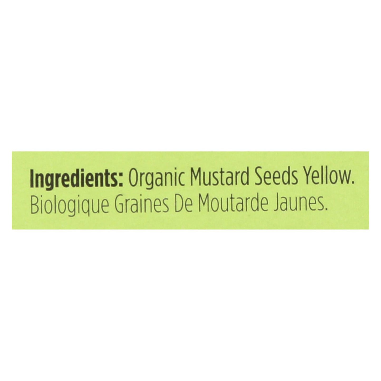 Spicely Organics Organic Yellow Mustard Seeds - 0.45 Oz.